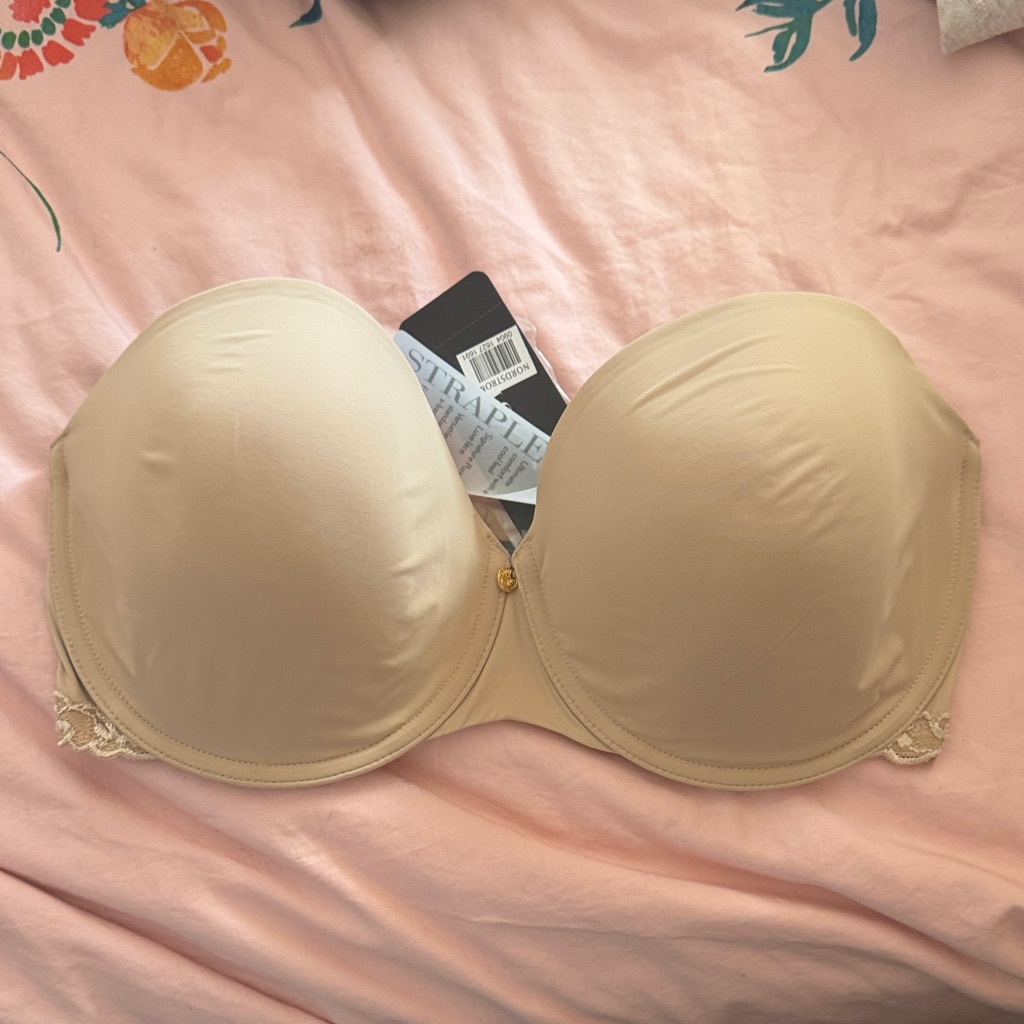 Natori Strapless Bandeau Bra In Light Beige